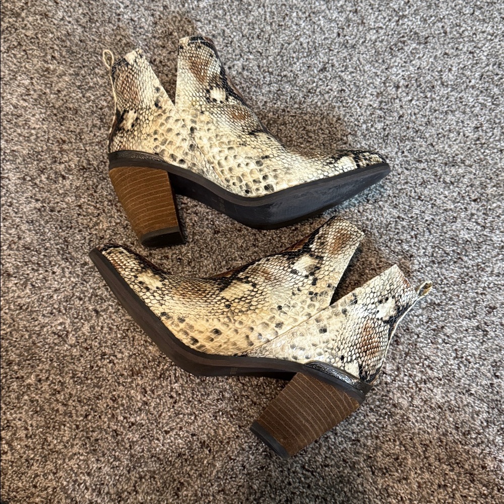 SOLD 
Snakeskin Ankle Boots - Picture 7 of 8